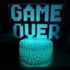Game Over 3D Acrylic 7 in 1 Night Light