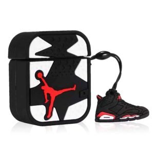 Jordan Black and White Airpod Case